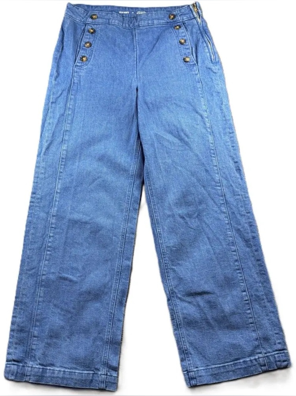Old Navy High Waisted Wide Leg Sailor Pocket Jeans - PETITE